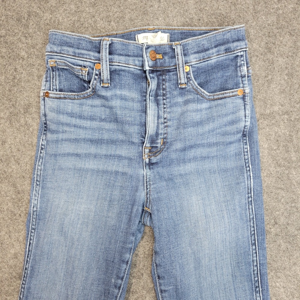 Madewell Jeans Womens 26 Gray High Rise Skinny Distressed Hem Minimalist LOT - Picture 7 of 15